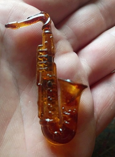 Vintage lucite saxophone - lucite,