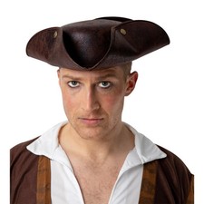 Adult Deluxe Pirate Hat Brown