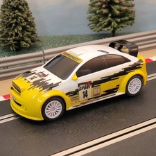 Scalextric 1:32 Start Car - C3531 Yellow Rally Griptrack WRC #14