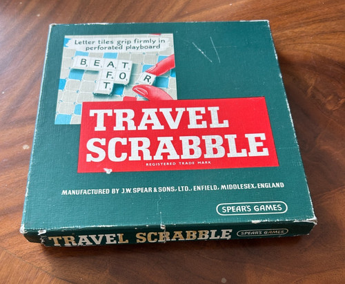 Vintage travel scrabble - vintage,