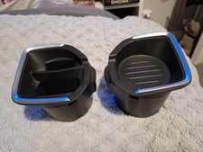 GENUINE BMW 1 2 SERIES F20 F21 F22 F23 CUP HOLDER STORAGE TRAY ASHTRAY INSERT x2