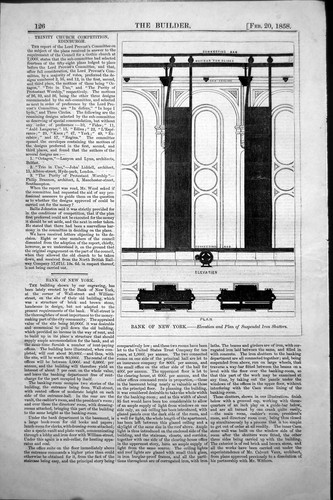 Antique old print bank new - old,