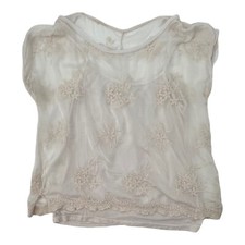 Angela Moda Sheer Lace Top w/