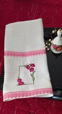 Embroidered hand towel with