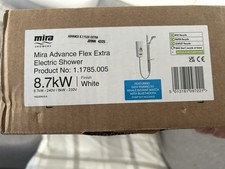 Mira Advance Flex Extra 8.7kW Thermostatic Electric Shower - White (1.1785.005)