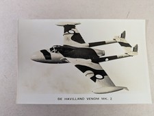 Valentines Real Photograph Postcard Of A De Havilland Venom MK2 Aircraft