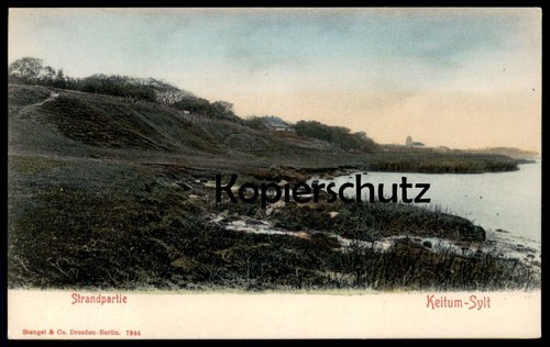 Vintage postcard island - postcard, sylt