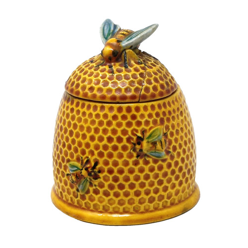 Vintage honey pot bee - pot,