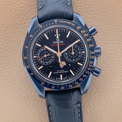 Omega speedmaster blue side - blue,