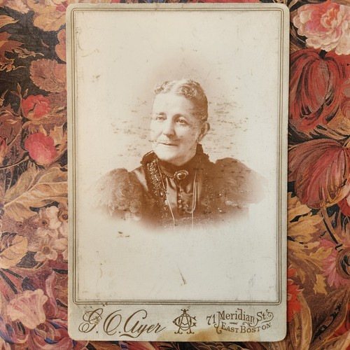 Antique cabinet card photo - antique,