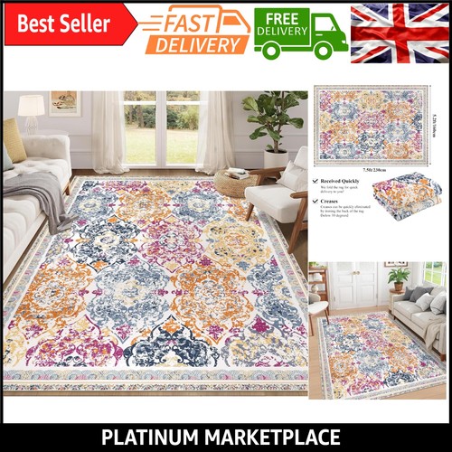 Colorful living room rug - room,