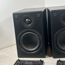 Denon SC-M37' Home Audio Bookshelf Black Speakers x 2 Sound Hi-Fi used see descr