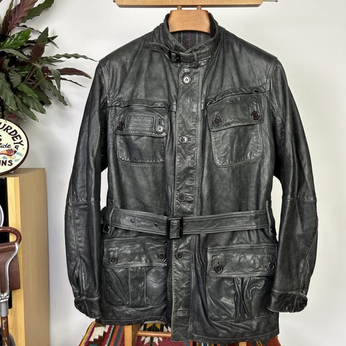 Barbour leather jacket mens - jacket, xl