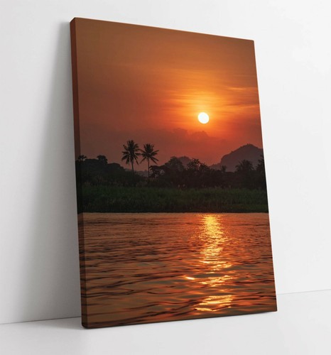 Sunset canvas wall art float - sunset,