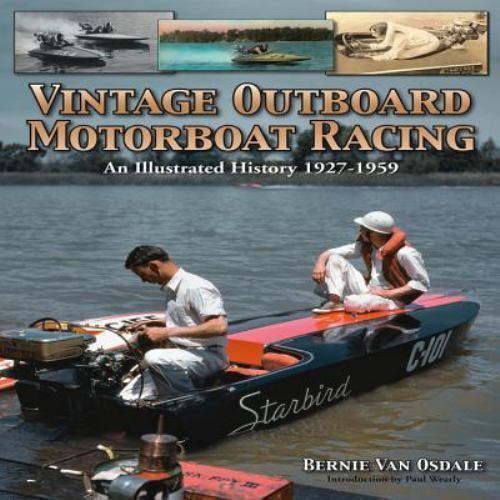 Vintage outboard motor boat - vintage,