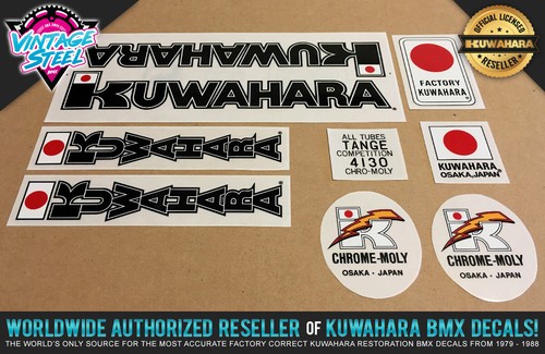 Kuwahara cruiser bmx decal - 24",