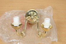 Vintage Brass Wall Light Double Sconce by Pool Lighting NEW & UNUSED