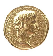 Reproduction Roman Aureus coin Pewter Lapel Pin Badge W/A JCGPIN