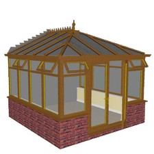 DIY LIGHT OAK  EDWARDIAN CONSERVATORY  5.0m x 4.5m NEW ***ALL SIZES AVAILABLE***