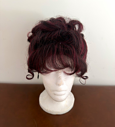 Drag queen updo wig with - , bangs