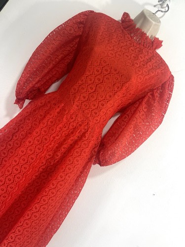 Red midi dress - , gothic