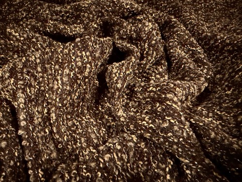 Metallic wool bouclé - wool, knit