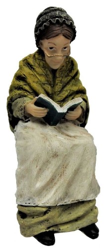 Dolls house victorian old lady - house,
