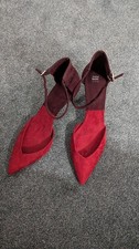 Zara New Red Burgundy Pointed