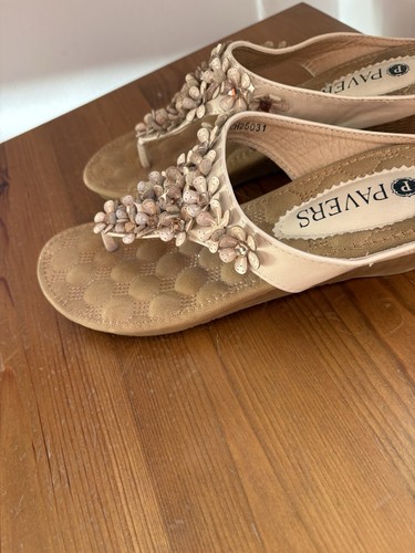 Pavers beige low wedge - beige,