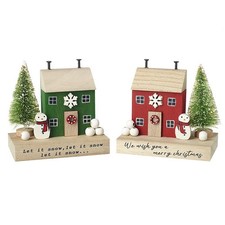Set of 2 Christmas House