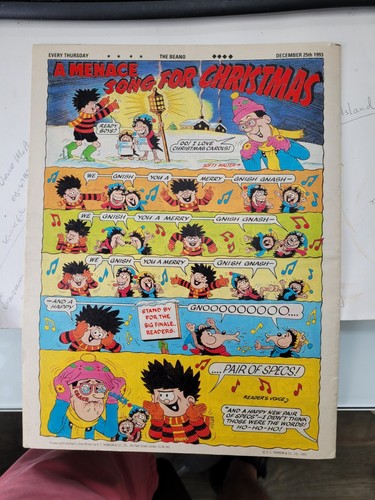 Beano comic christmas day - comic,