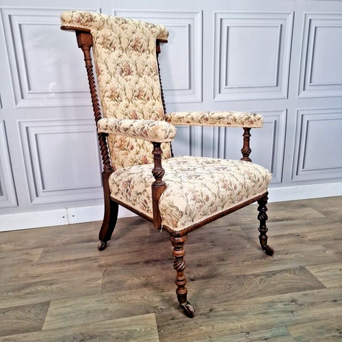 Antique armchair barley - antique,