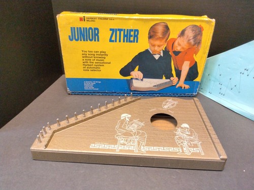 Harp vintage zither lap - harp,