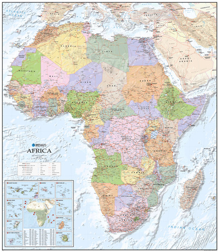 Map africa african - of,