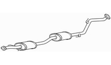Centre Exhaust Middle Silencer