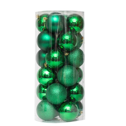 24pcs small large baubles - 24pcs,