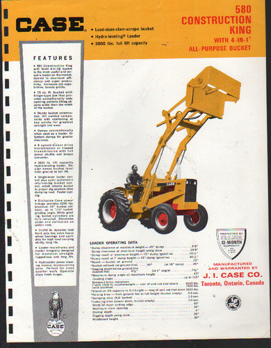 1967 case 580 construction - "580",