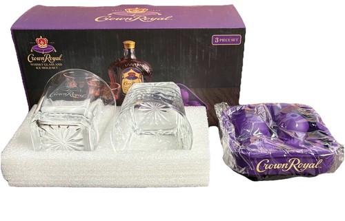 Crown royal glasses with - crown,