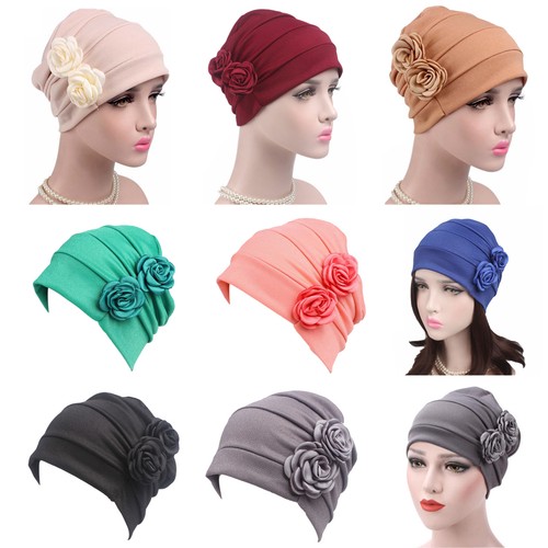 Flower women turban hat - women, lady