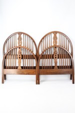 Pair Antique Arts Crafts Oak