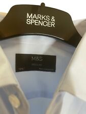 Mens shirt M&S Mens Size chest 36"  14 1/2 collar Light blue Marks Spencer