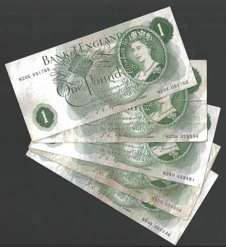 B305 fforde 1967 one pound - 1967, £1