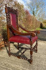 Throne Chair Oak- Unique large