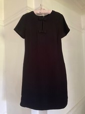 M&S Black S/sleeve Shift Dress