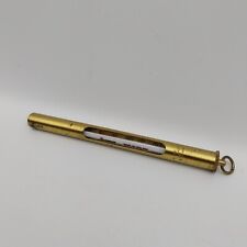Vintage Hardy Salmon Trout Fishing Brass Thermometer