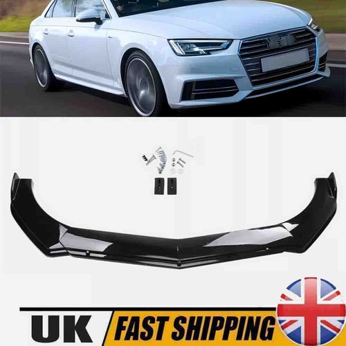 Gloss black front bumper - bumper, lip