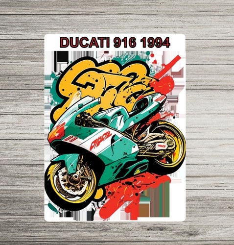Metal sign ducati 916 - metal, 1994