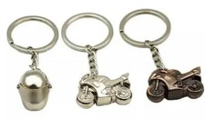 Motorbike Keyrings Chrome