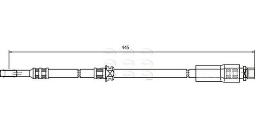 Apec front brake hose - apec,