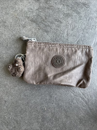 Kipling brown taupe zip purse - brown/taupe,